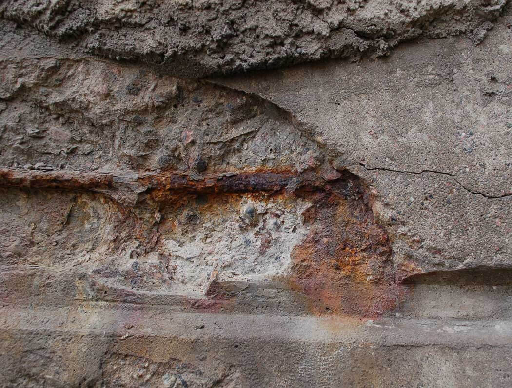 Béton endommagé